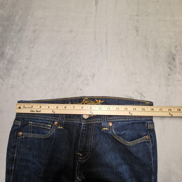 Old Navy Special Edition Jeans Womens 8 Blue Denim Straight Leg Stretch 5 Pocket - Picture 9 of 11